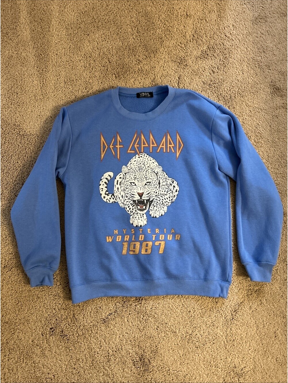 Vinyl Icons Sweatshirt Blue Medium